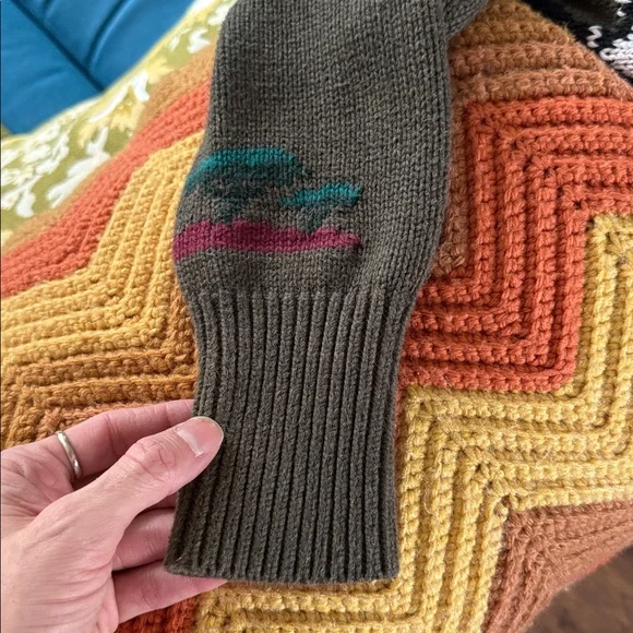 Polo Ralph Lauren hand knit zebra rollneck sweater - Picture 8 of 8